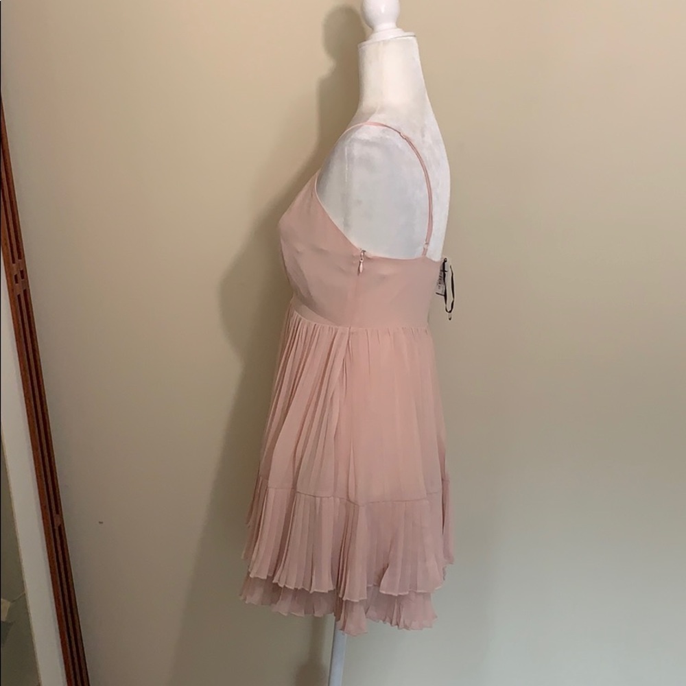 NWT Lovers + Friends Pink Tara Mini Babydoll Dress - Picture 4 of 8